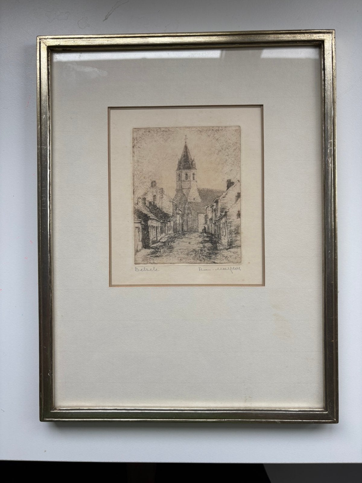 Ets Romain Malfliet, Antiek en Kunst, Ophalen, Stadsgezicht