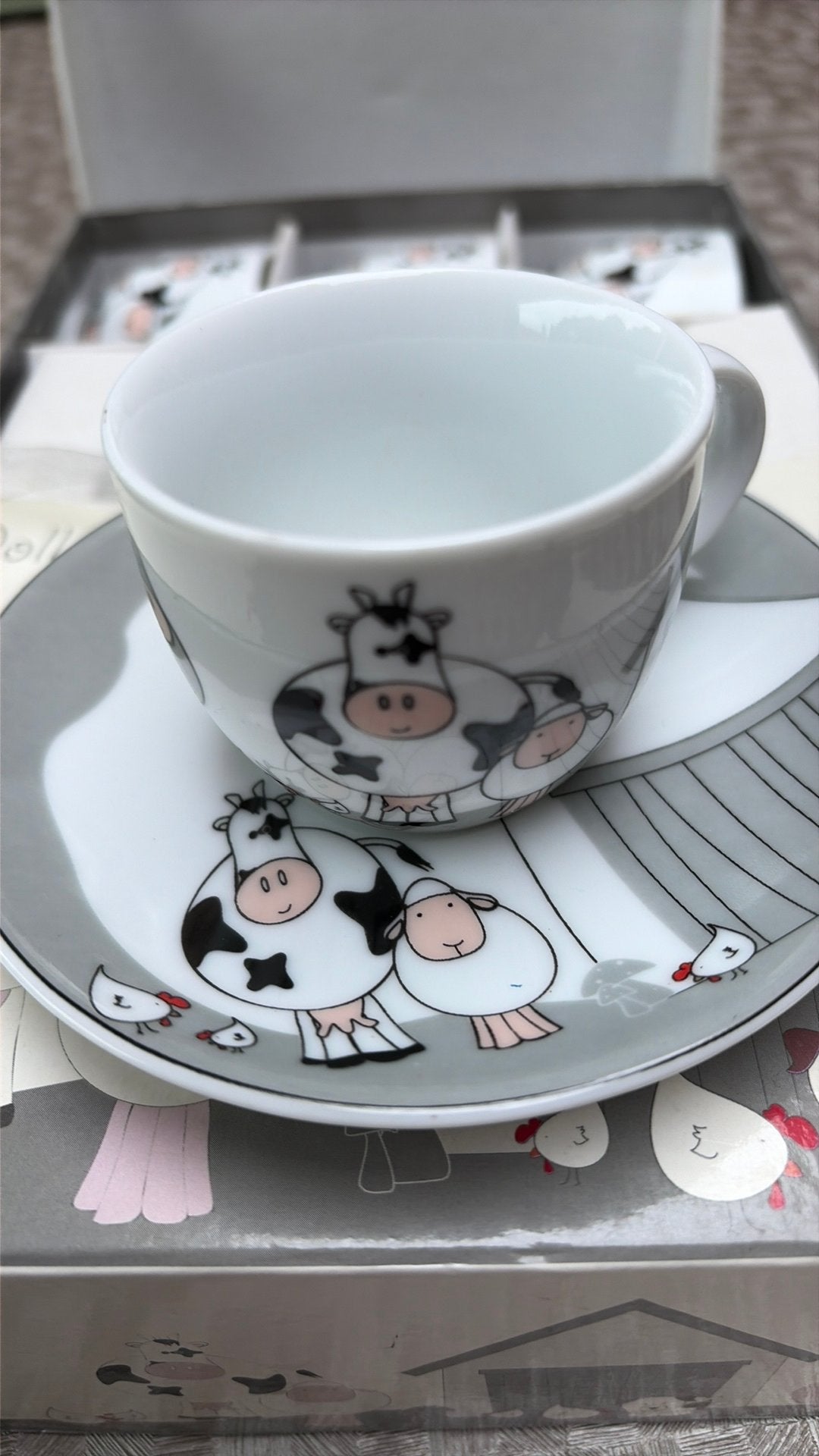 6 mini tasjes + ondertasjes, Huis en Inrichting, Ophalen of Verzenden, Zo goed als nieuw, Porselein