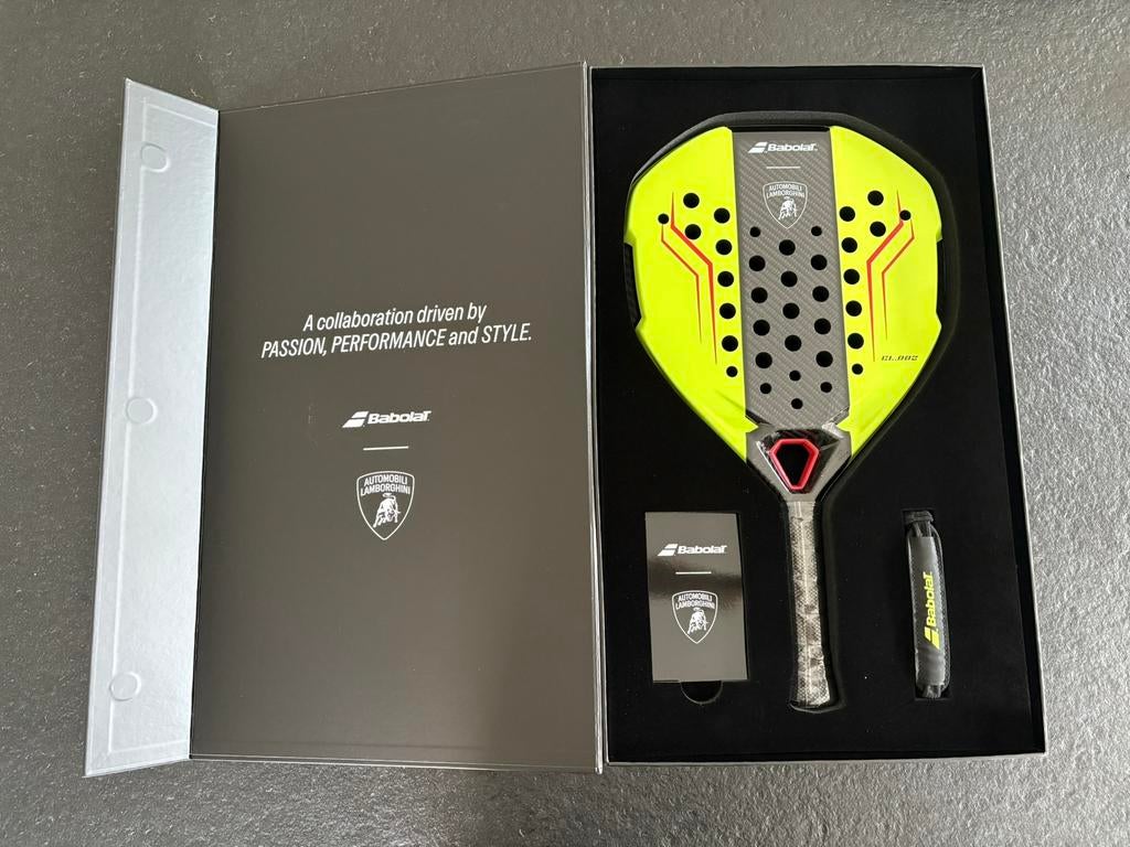 Babolat x Lamborghini BL.002 Padel Racket “ Yellow / Geel “, Sport en Fitness, Padel, Ophalen of Verzenden, Zo goed als nieuw