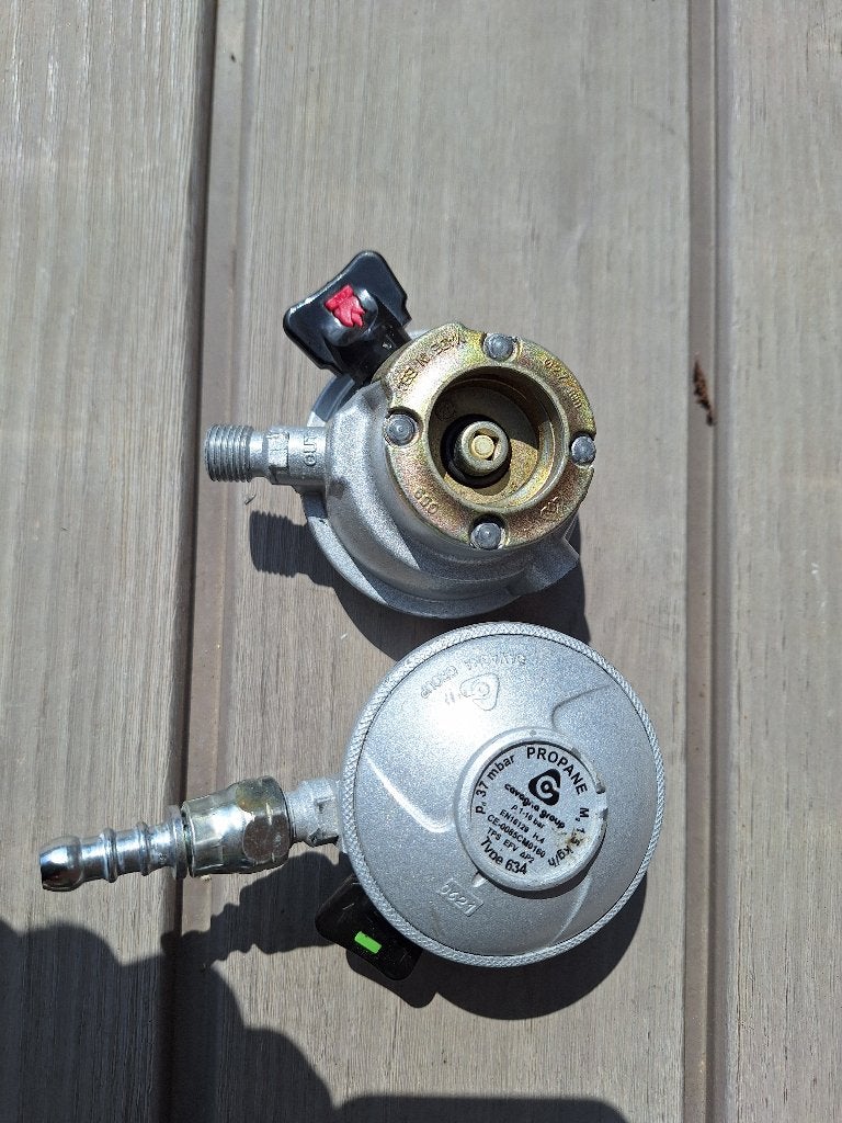 Gas ontspanners, Ophalen, Gebruikt