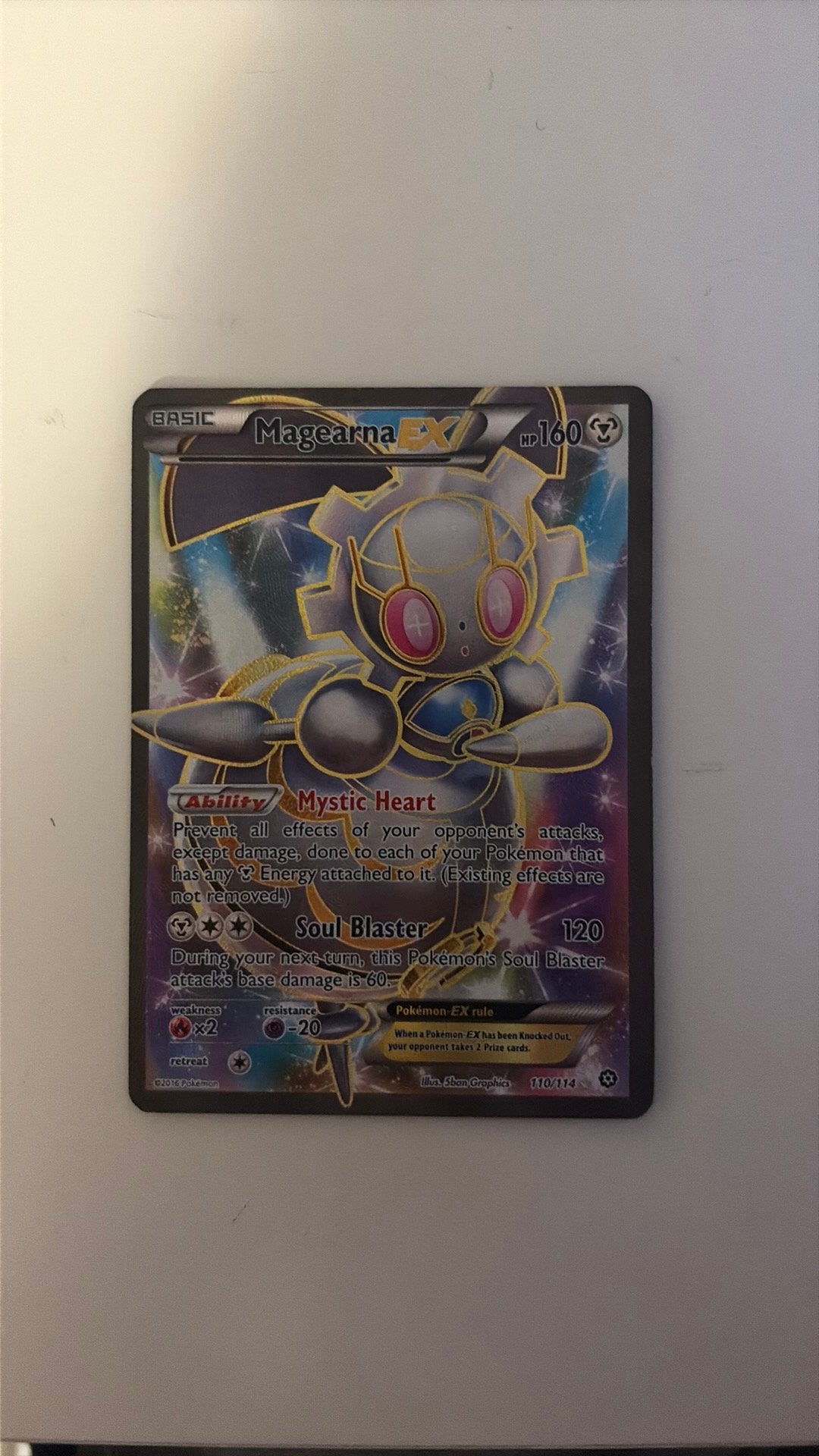 Pokemon kaart Magearna, Hobby en Vrije tijd, Verzamelkaartspellen | Pokémon, Ophalen of Verzenden, Zo goed als nieuw, Losse kaart