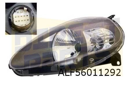 Fiat Grande Punto (-9/08) koplamp Rechts (zwart) (geschikt v, Autos : Pièces & Accessoires, Neuf, -, -, Fiat