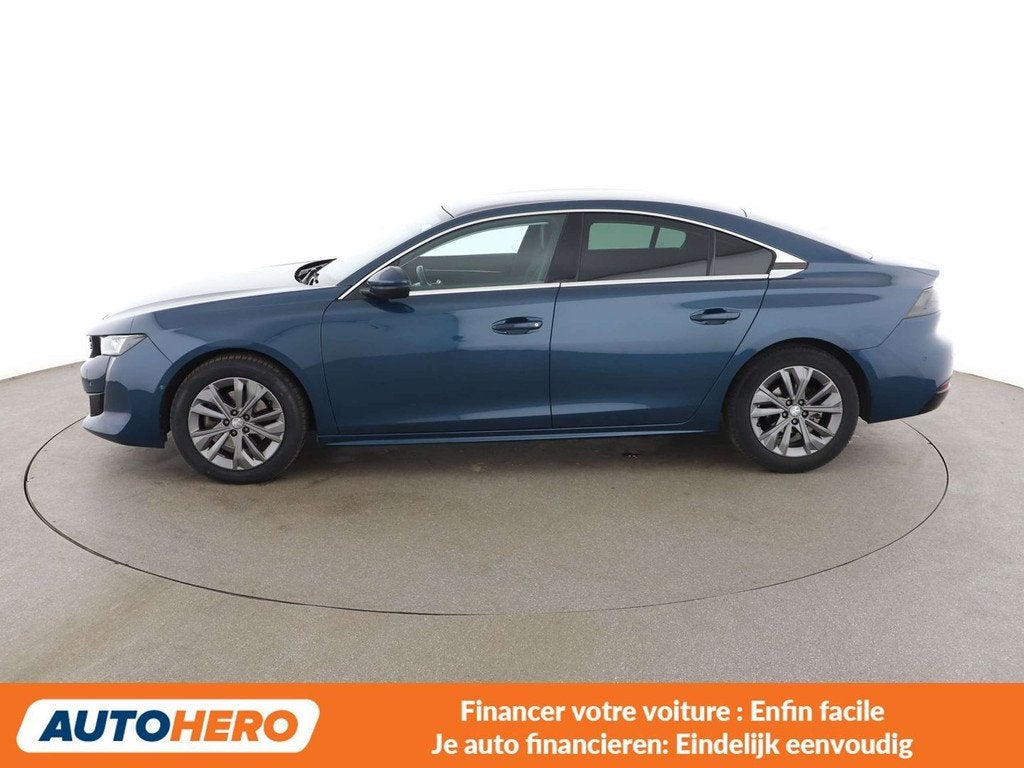 Peugeot 508 1.6 PureTech Allure Pack (bj 2019, automaat), Auto's, Lichtsensor, Gebruikt, Blauw, 181 pk