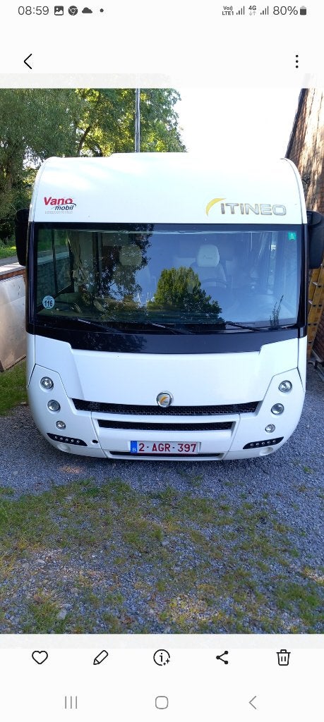 Mobil-home itinéo MB740, Jusqu'à 5, Toilette à cassette, Fiat, Boîte manuelle
