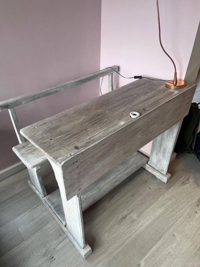 Schoolbankje, Huis en Inrichting, Bureaus, Gebruikt, Ophalen