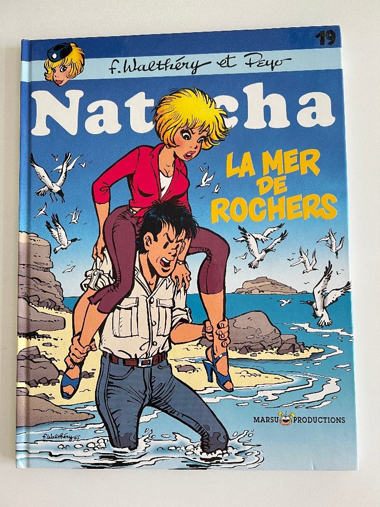 BD Natacha La mer de rochers, Livres, Walthery, Enlèvement ou Envoi, Une BD, Utilisé