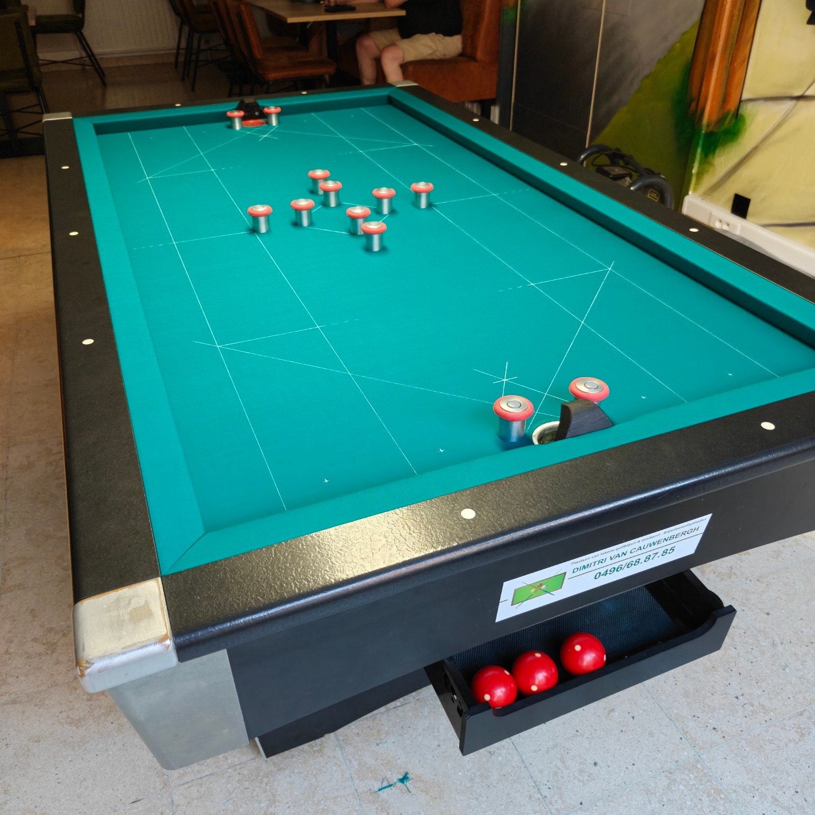 Golfbiljart Verhoeven Black Magic, Sport en Fitness, Ophalen, Zo goed als nieuw, Biljarttafel
