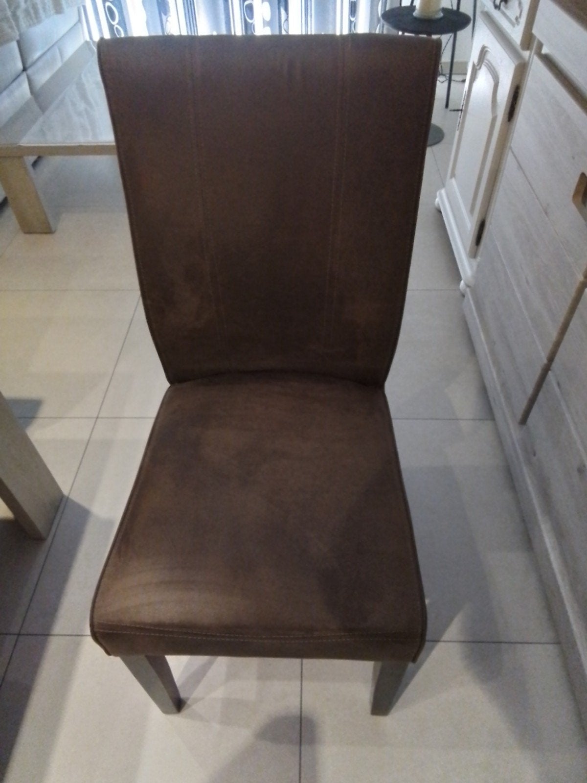 eettafel met 6 stoelen te koop,perfekte staat, Ophalen, Vijf personen of meer, 150 tot 200 cm, Rechthoekig