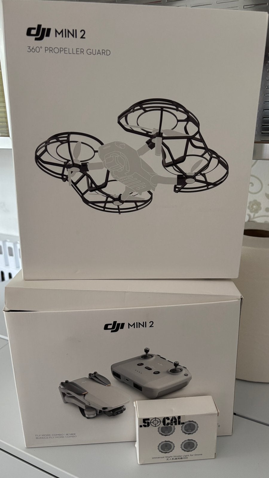 Dji mini 2 - protège-hélice - stroboscope nocturne, Enlèvement, Comme neuf, DJI