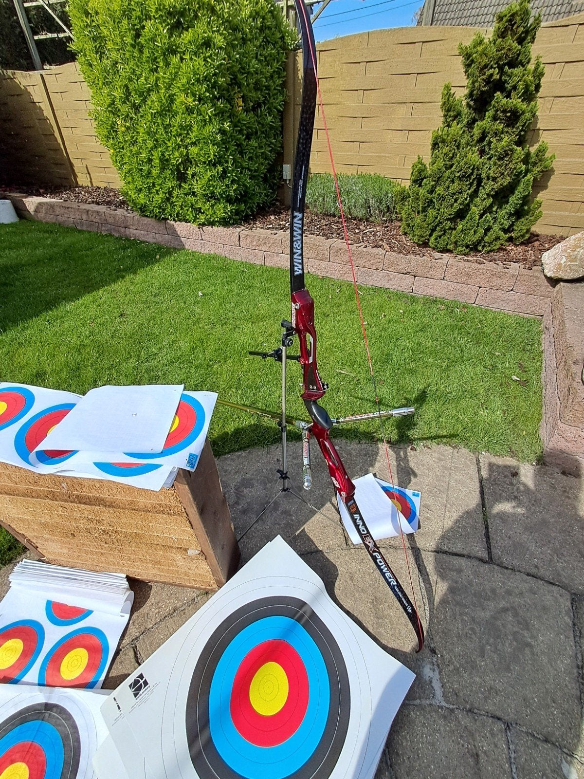 recurve boog + toebehoren, Sport en Fitness, Ophalen, Gebruikt, Recurveboog