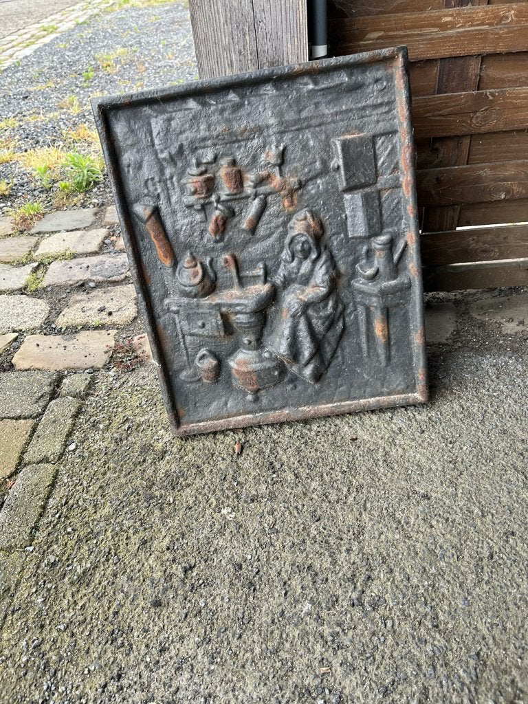 bronzenplaat en ijzerengril, Ophalen, Brons