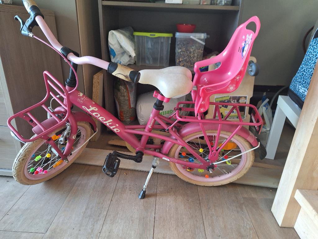 Meisjesfiets, Fietsen en Brommers, Fietsen | Kinderfietsjes, Ophalen, Velgrem, Loekie, 16 tot 20 inch