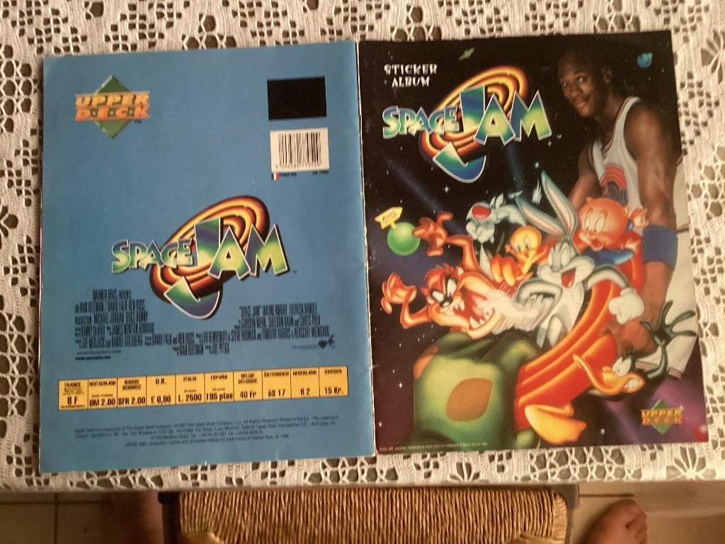 Stickeralbum SPACE JAM UPPER D.E.C.K 2 stickers te kort, Collections, Enlèvement ou Envoi, Utilisé