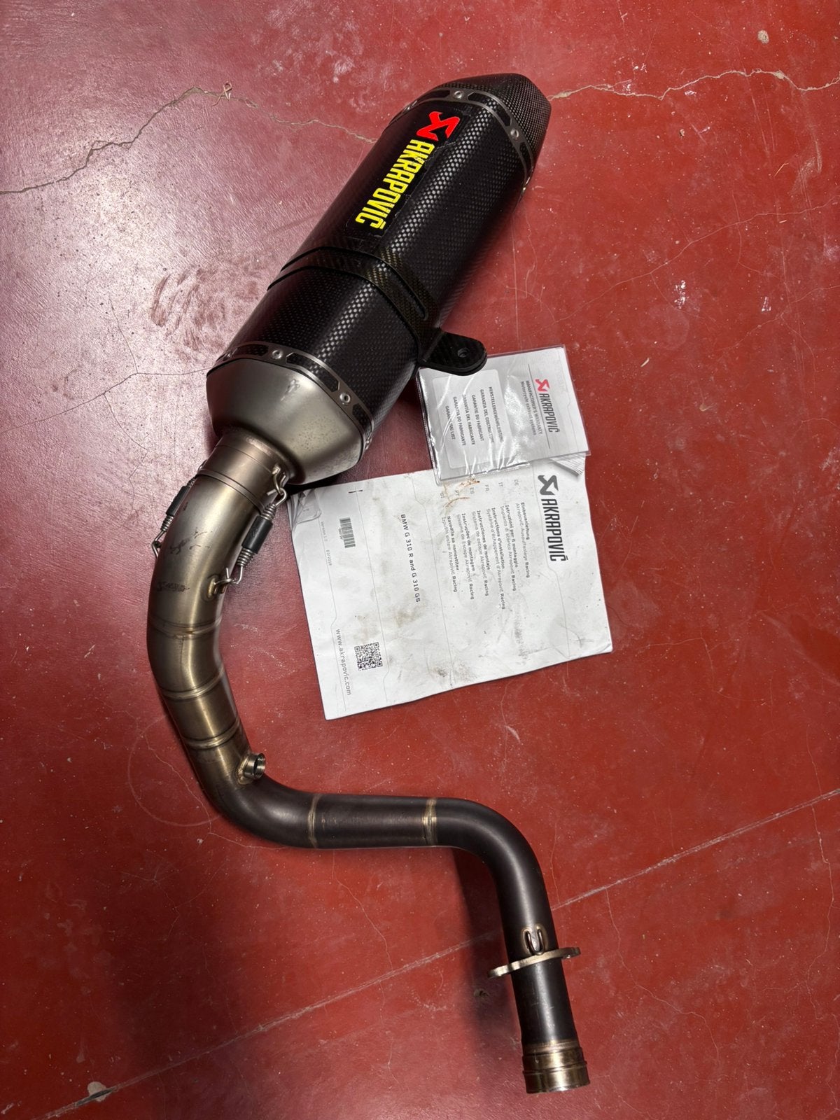 Akrapovic bmw g 310 R/ GS, Ophalen of Verzenden, Gebruikt