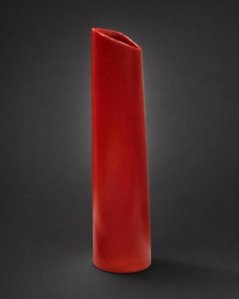 Vase en céramique rouge moderne de la marque ASA., Antiquités & Art, Antiquités | Vases, Enlèvement