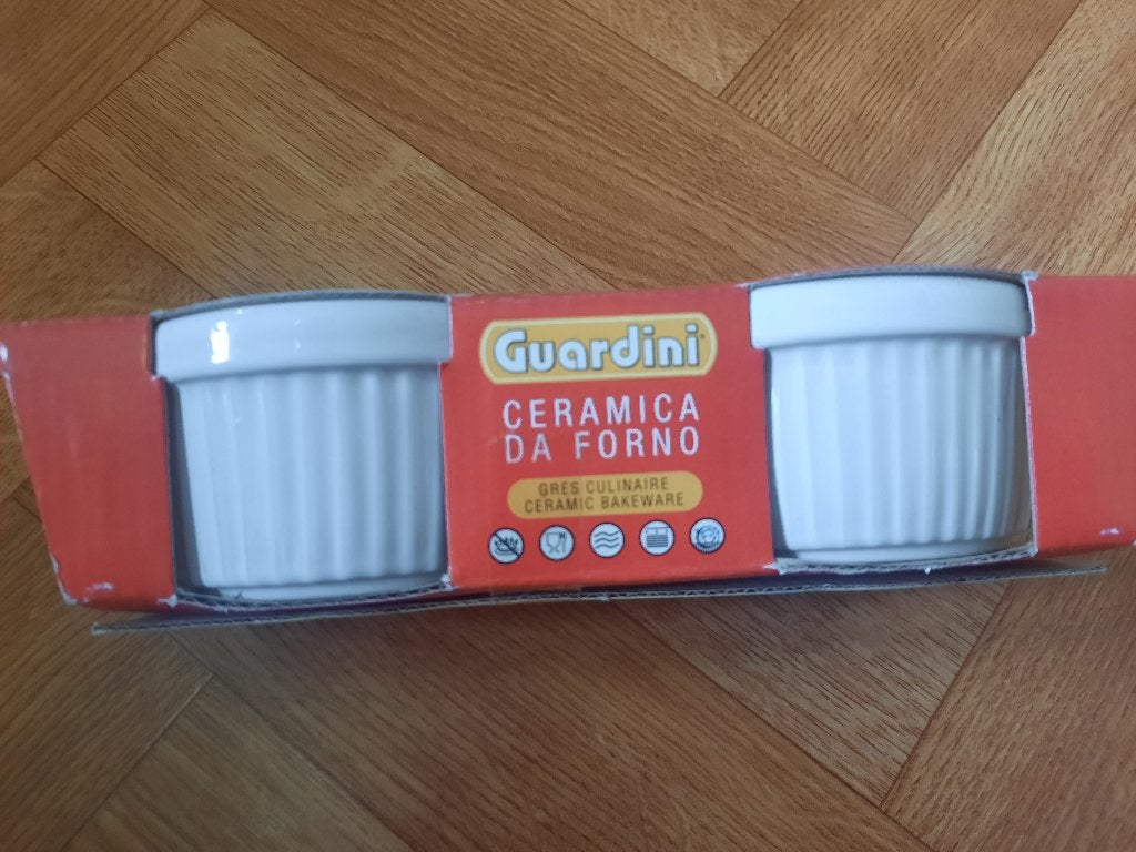nieuw set 2 keramieken ronde ovenpotjes Guardini, Ophalen of Verzenden, Nieuw