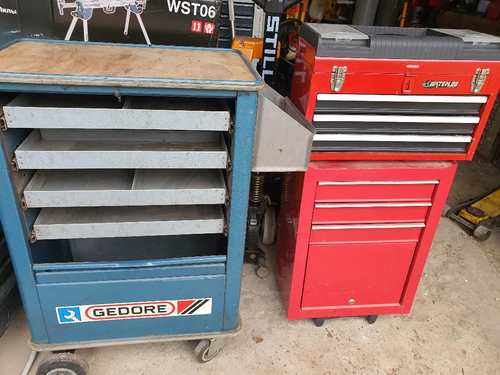 lot Gedore Chariot à outils 4 tiroirs pouvant être ouverts, Enlèvement, Comme neuf