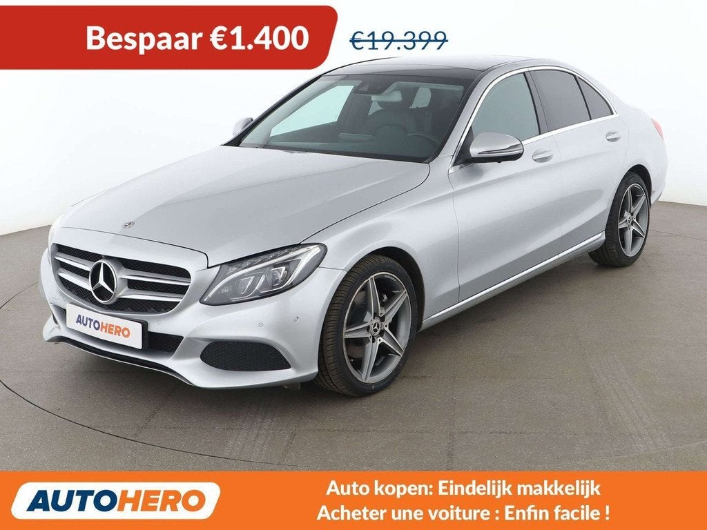 Mercedes-Benz C-Klasse 200 C 200 d Avantgarde (automatique), Autos, Mercedes-Benz, Argent ou Gris, 4 portes, Détection des panneaux routiers
