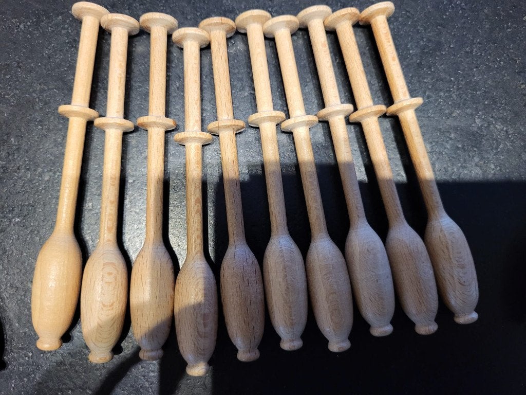Licht beige Kantklosjes, Ophalen of Verzenden, Zo goed als nieuw