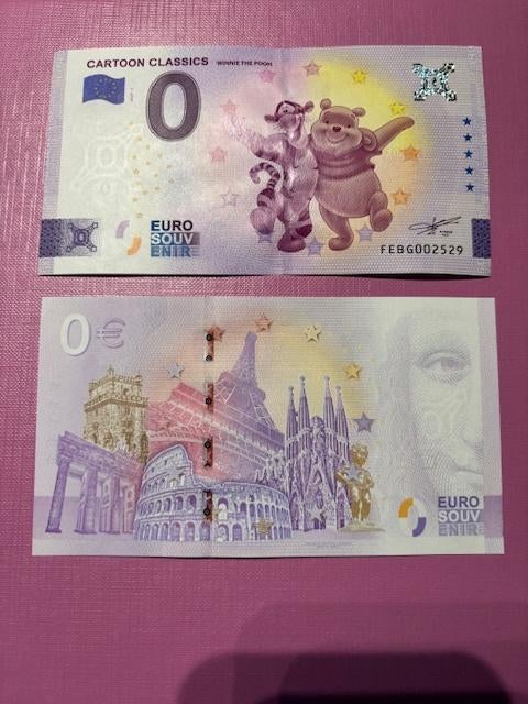 Souvenirticket €0 Cartoon Classics Winnie the Pooh, Ophalen of Verzenden, Overige landen, Los biljet