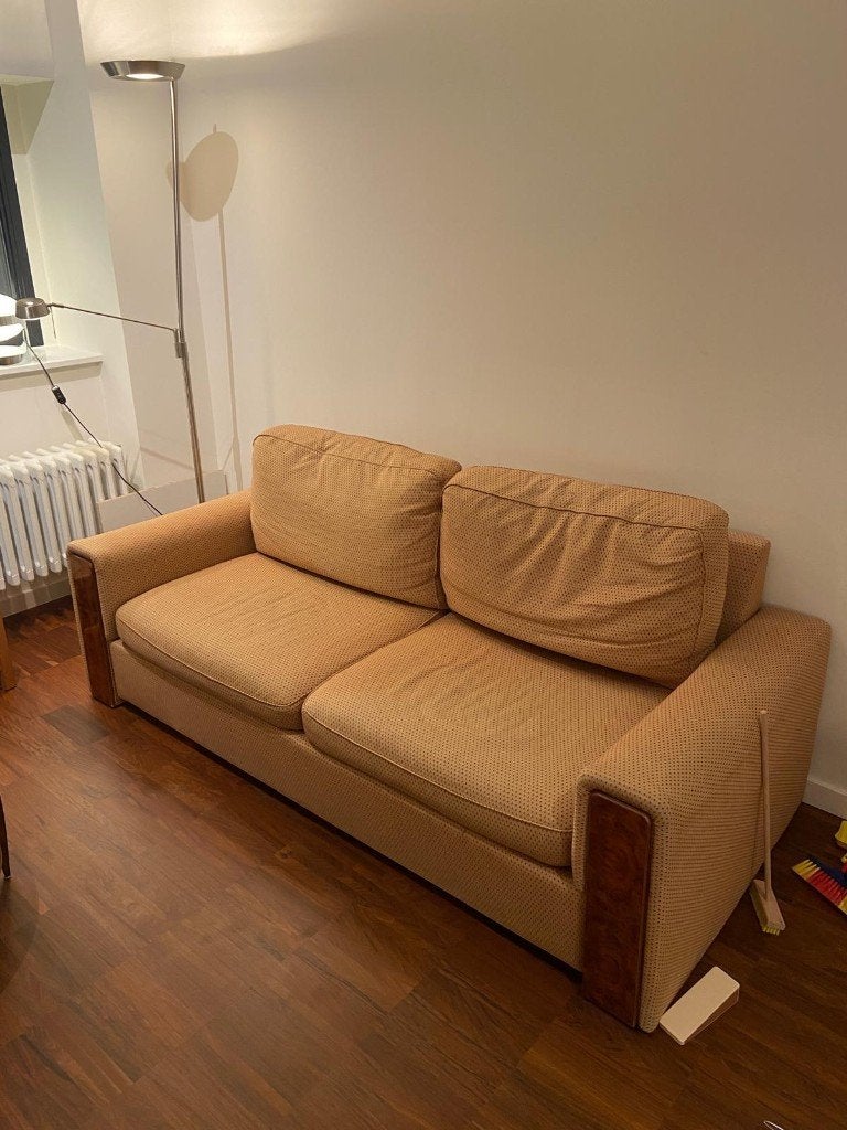 Beau canapé-lit Mid-Century Modern à donner, Trois personnes, 100 à 125 cm, 200 à 250 cm, Banc droit
