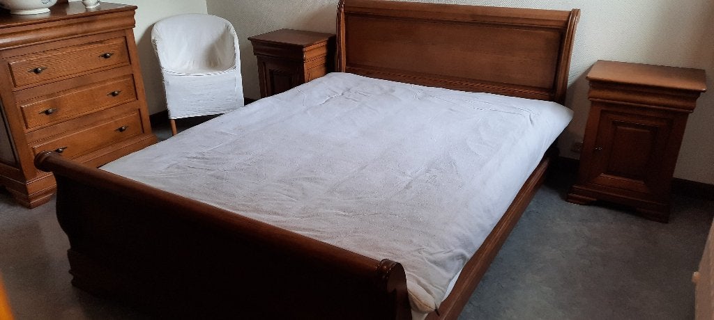 chambre complète en chêne massif, Maison & Meubles, Chambre à coucher | Chambres à coucher complètes, Enlèvement, Comme neuf