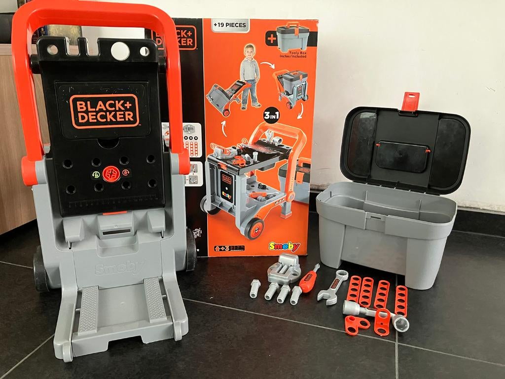 Smoby Black & Decker Trolley - Speelgoedwerkbank, Ophalen, Gebruikt