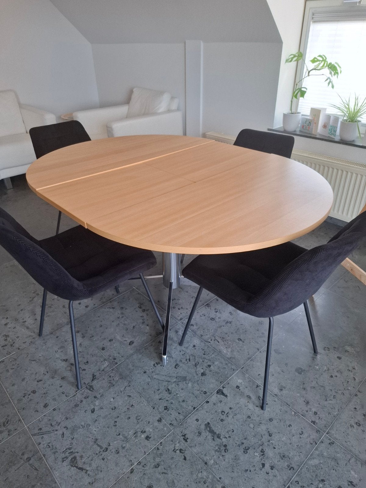 Uitschuifbare tafel, Huis en Inrichting, Ophalen, Gebruikt, Vier personen, Ovaal