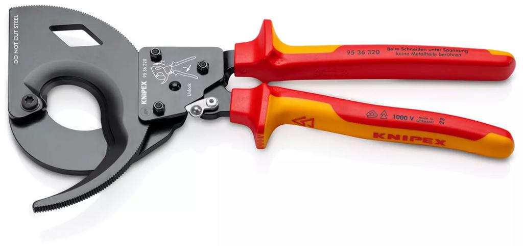 Knipex 95 36 320 kabelschaar 1000v VDE, Doe-het-zelf en Bouw, Gereedschap | Handgereedschap, Ophalen, Nieuw