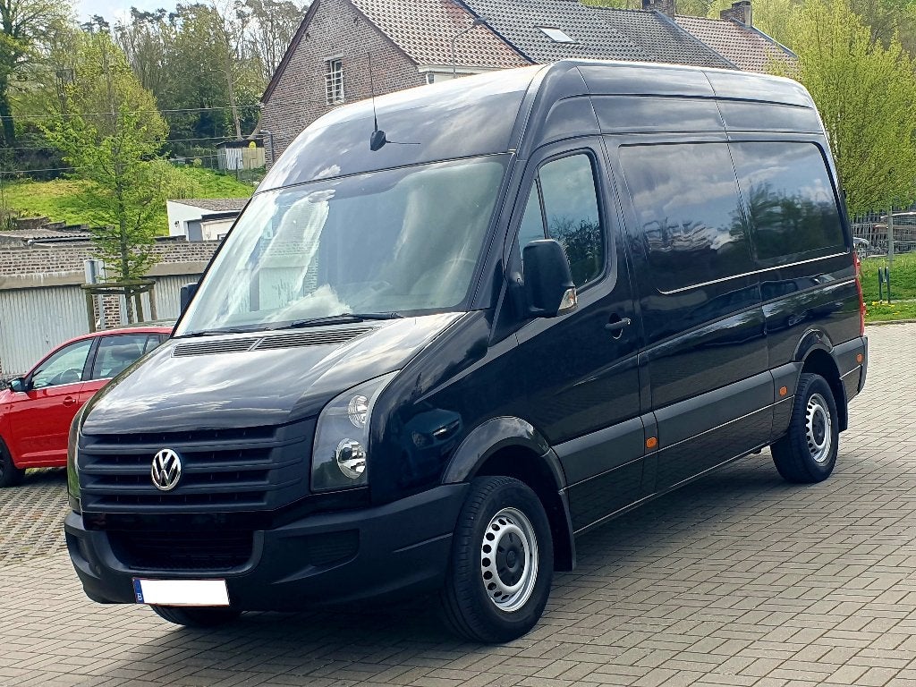 Volkswagen Crafter 2.0TDi-L2 H2-126.000km-Euro 6-Clim-Ctok, Stof, Volkswagen, Zwart, 5 deurs