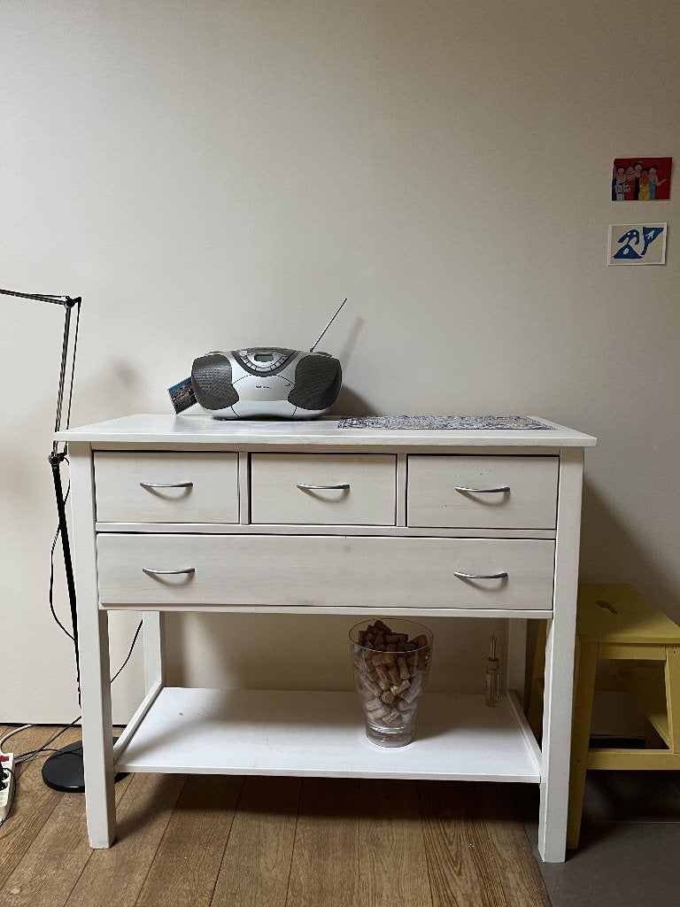 Wit dressoir, Ophalen, Zo goed als nieuw, Met lade(s)