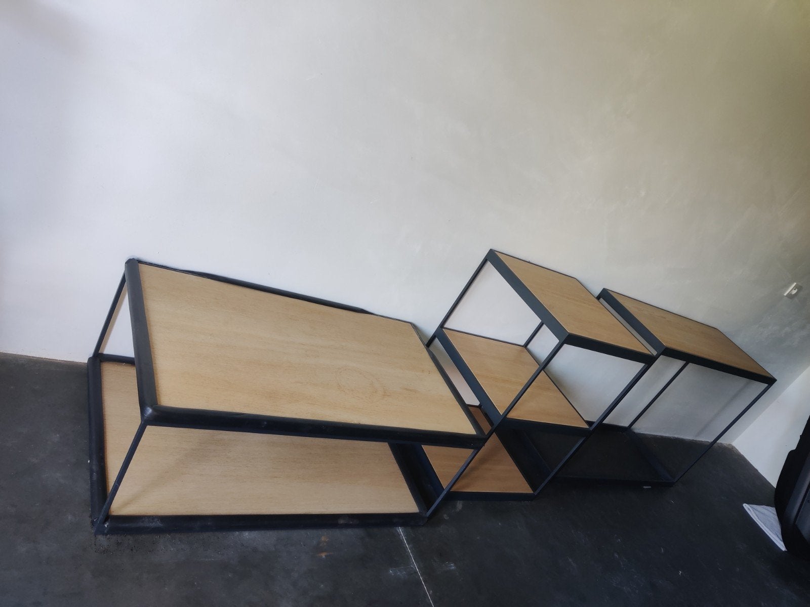 Set van 3 tafels, Huis en Inrichting, Ophalen, Gebruikt, Rechthoekig