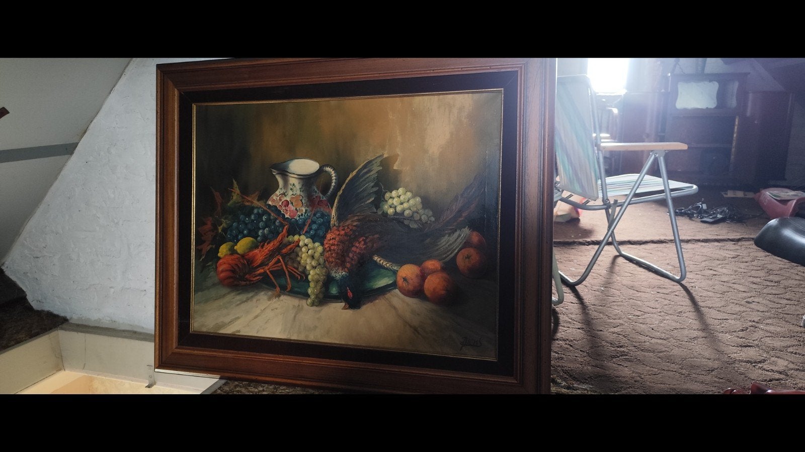 Stilleven schilderij, Antiek en Kunst, Ophalen, Klassiek, Bijzondere lijst, Stilleven