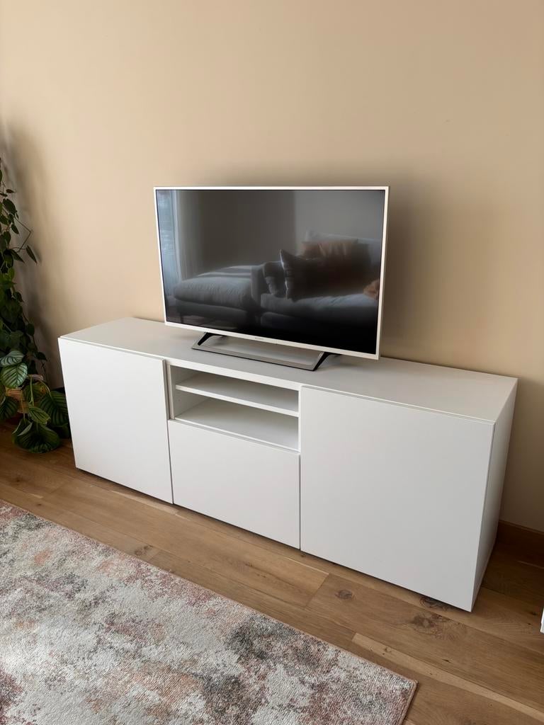 Ikea Besta tv meubel wit, Ophalen, Zo goed als nieuw
