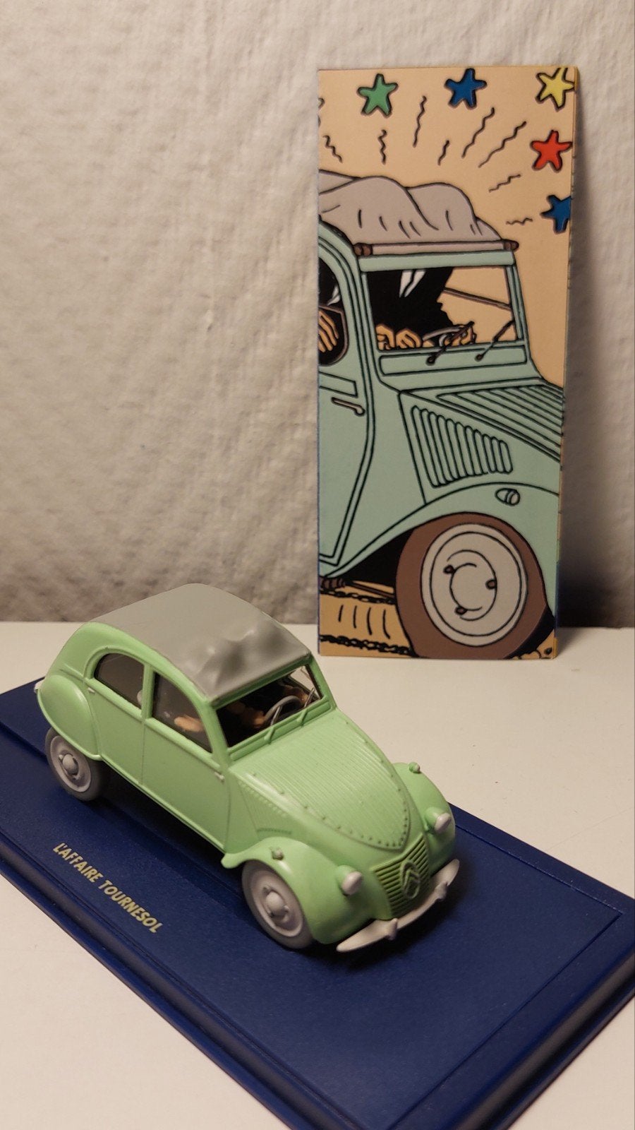 KUIFJE Atlas auto 1/43 'De 2 cv 1949' 💫, Verzamelen, Ophalen of Verzenden, Kuifje, Zo goed als nieuw, Beeldje of Figuurtje
