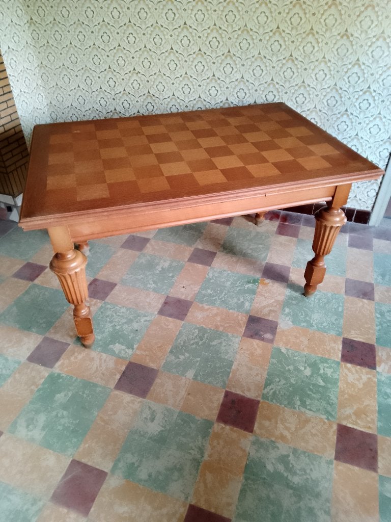 Zeer nette aan 2 zijde uittrekbare eetkamertafel., 100 à 150 cm, Cinq personnes ou plus, Enlèvement, Utilisé