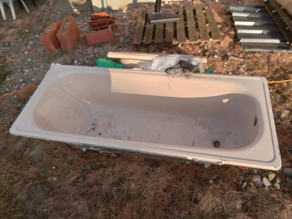 Badkuip gietijzer, Doe-het-zelf en Bouw, Sanitair, Ophalen, Gebruikt