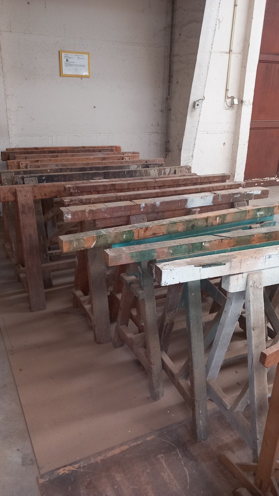 Houten schragen, Doe-het-zelf en Bouw, Steigers, Ophalen, Gebruikt