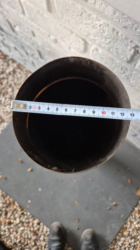 Inox rookafvoer, -buis, Ophalen, Gebruikt, Minder dan 20 mm, Minder dan 2 meter