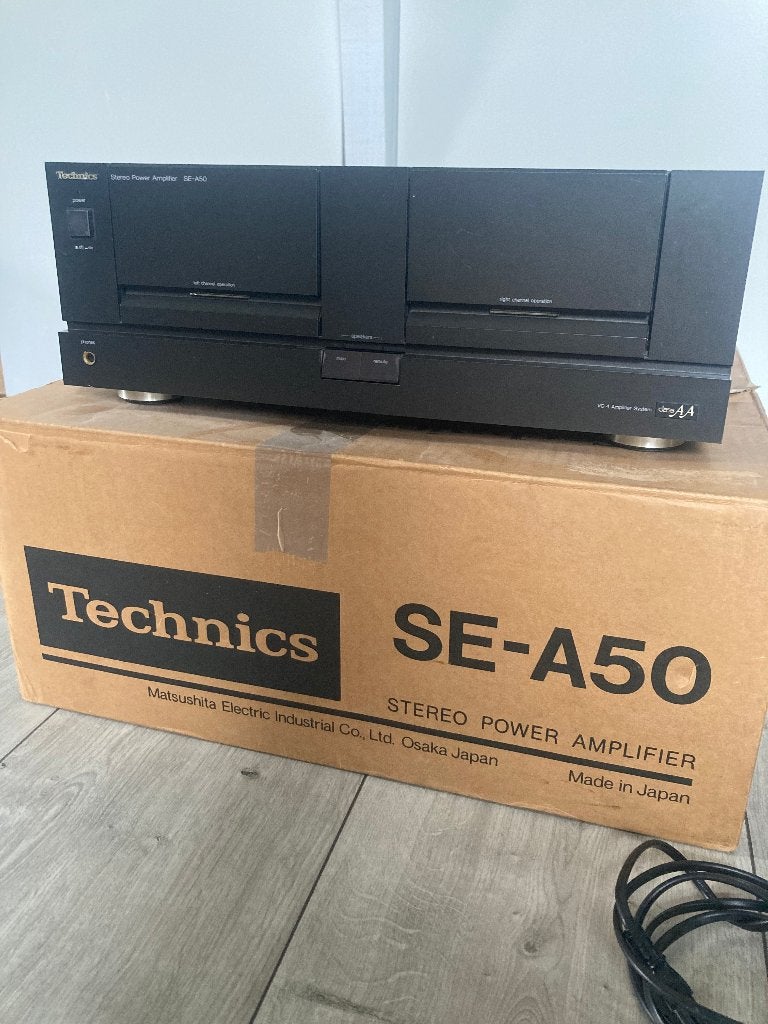 Technics se-a50 eindversterker, Audio, Tv en Foto, Versterkers en Ontvangers, Ophalen, Gebruikt, Stereo, 120 watt of meer