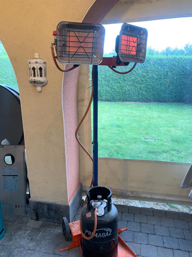 réchauffeurs de terrasse, Enlèvement, Utilisé, Gaz