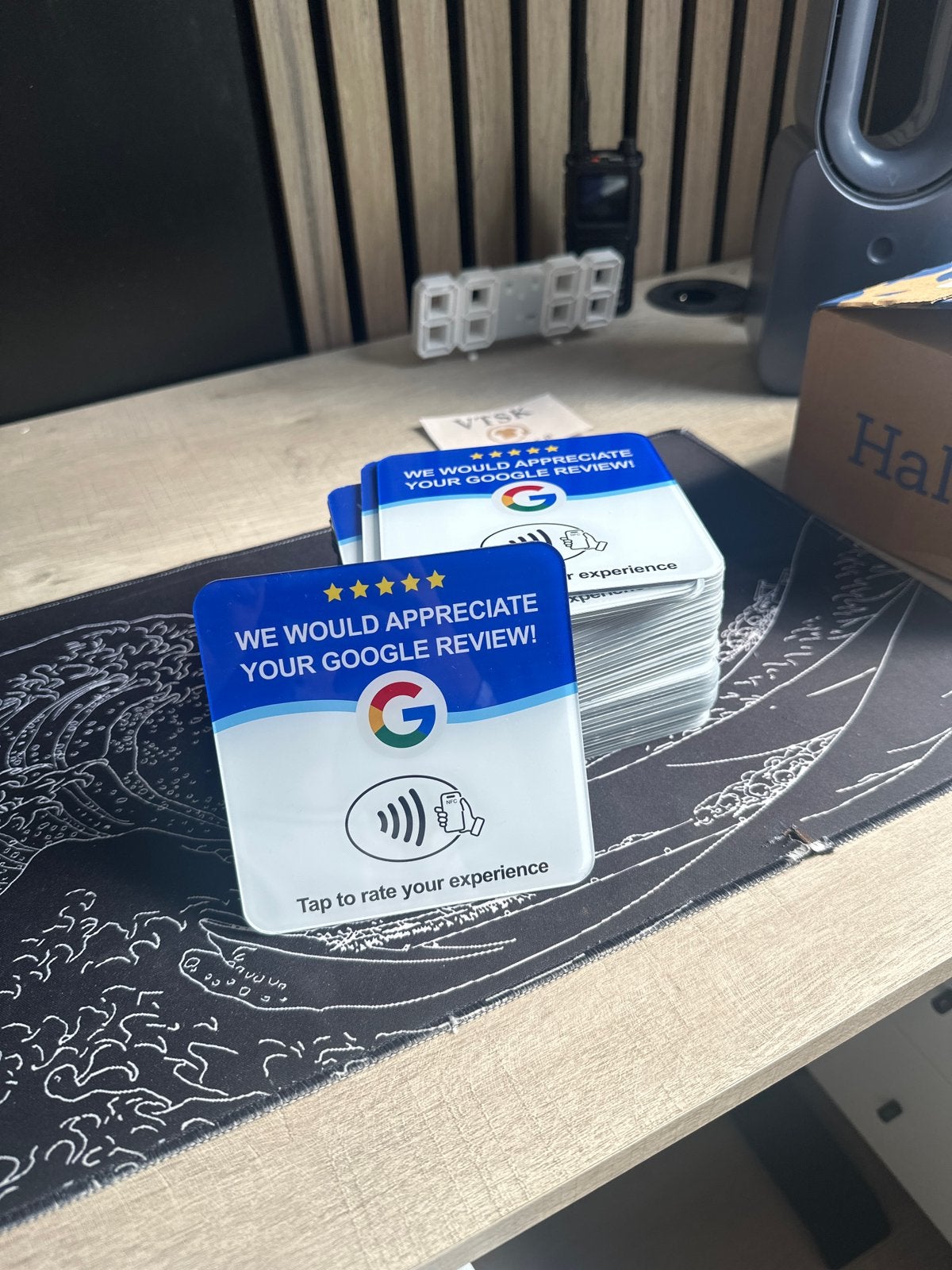 Cartes d'évaluation NFC Google, Enlèvement ou Envoi