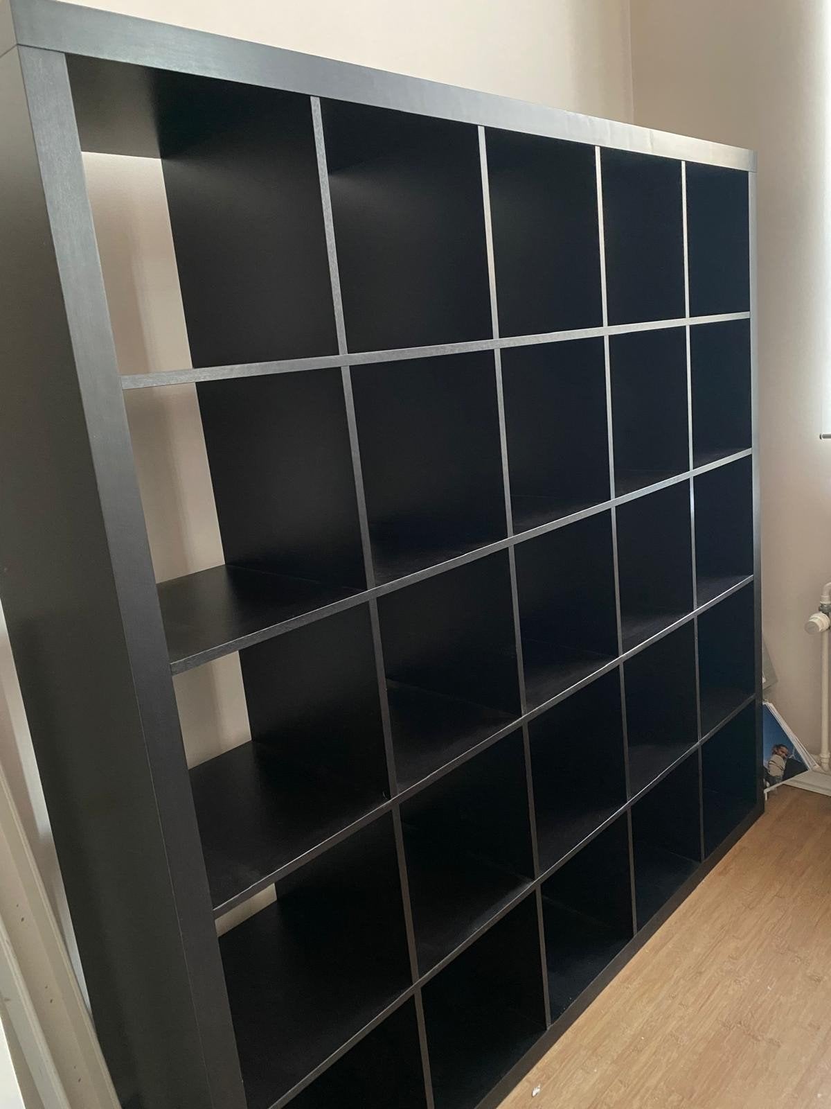 Ikea Kallax zwart 5x5, Huis en Inrichting, Ophalen