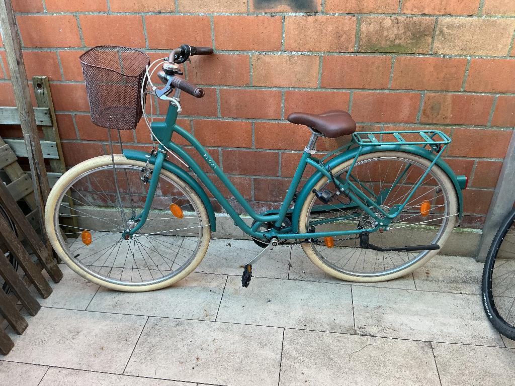 Mooie Elops Damesfiets – Groen – Met Mandje – Comfortable, Fietsen en Brommers, Ophalen