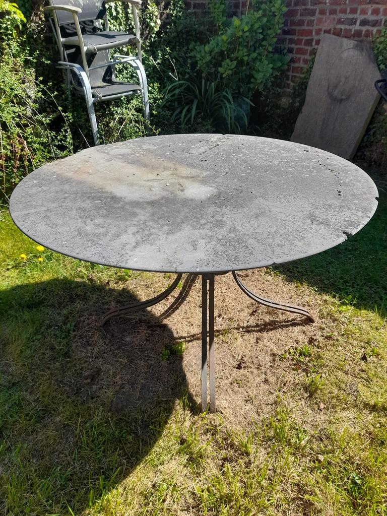 Table de jardin, Enlèvement, Comme neuf, Métal