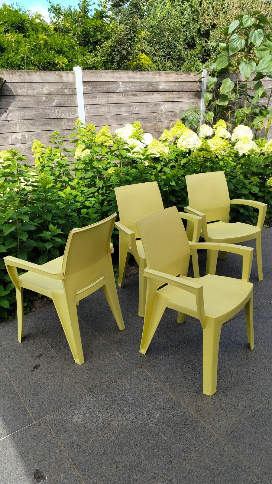 Set van 4 tuinstoelen, Ophalen
