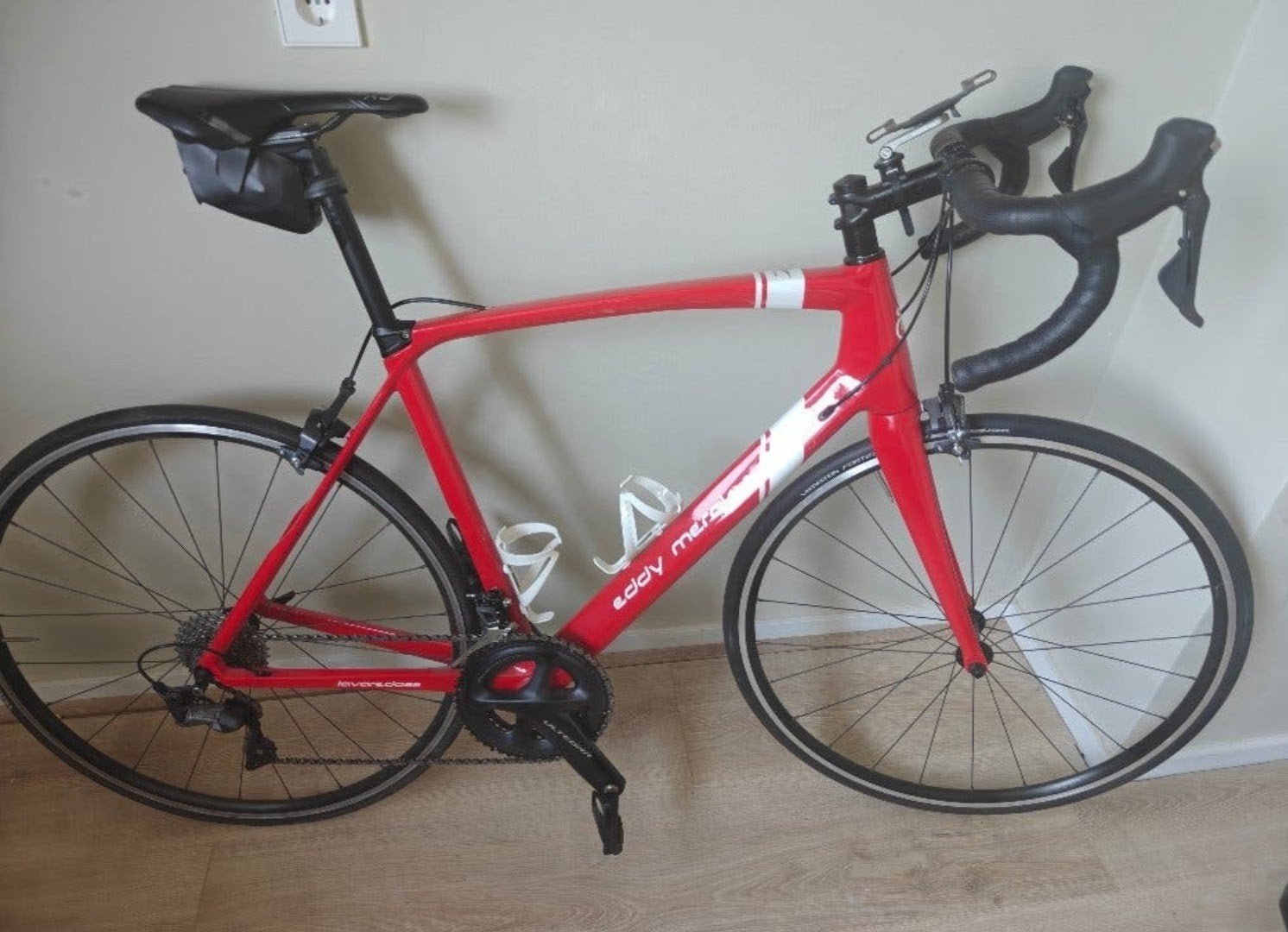 Eddy Merckx Lavaredo68 L Carbon Shimano Ultegra racefiets, Autres marques, Frein sur jante, Comme neuf, Enlèvement