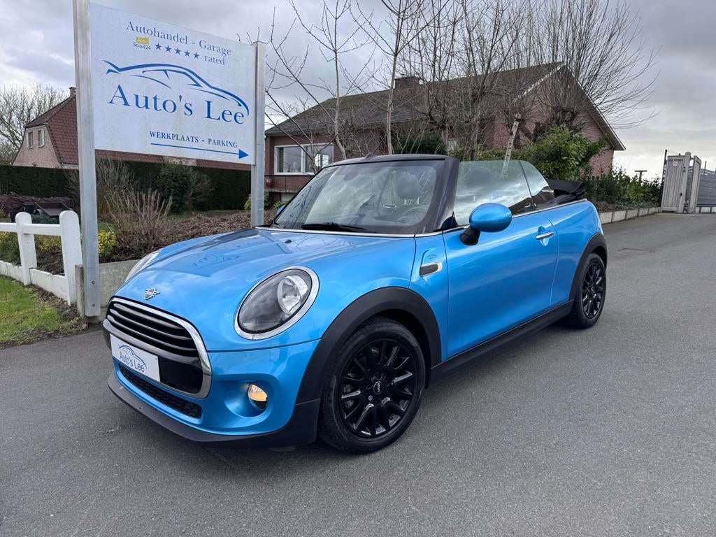 MINI Cabrio Gps/carplay/zetelwarming/cruisecntrl/sfeerlicht/, 100 kW, 4 zetels, Cabriolet, Blauw