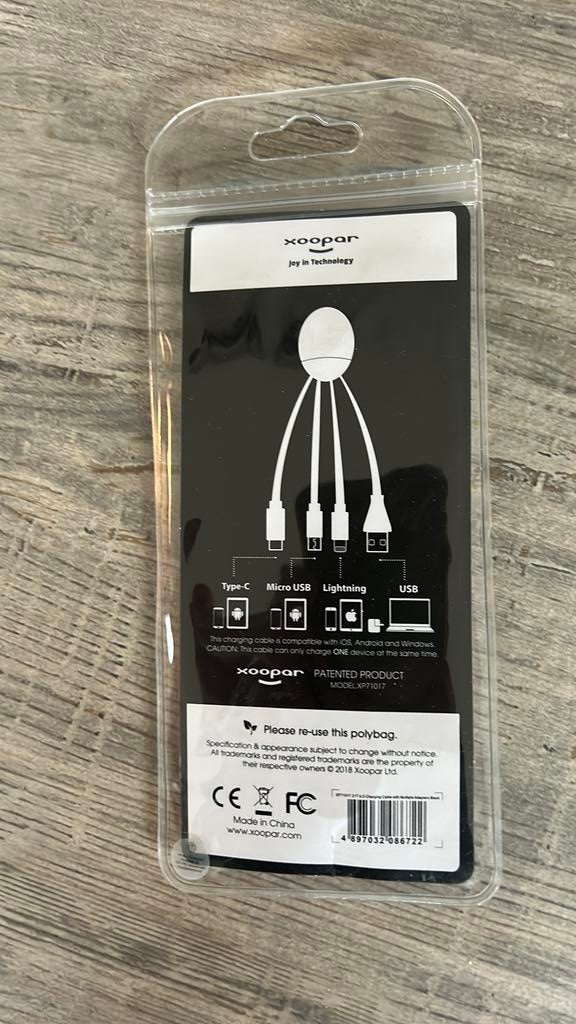 Octopus USB kabel, Télécoms, Objets connectés accessoires, Enlèvement ou Envoi, Neuf, Chargeur