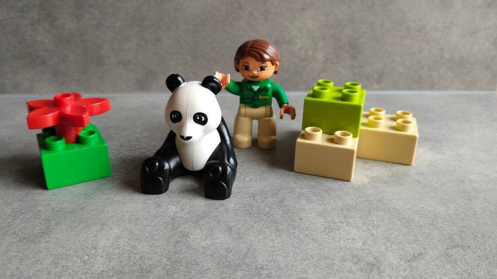 lego duplo panda met zoo verzorger, Enlèvement ou Envoi, Utilisé, Duplo